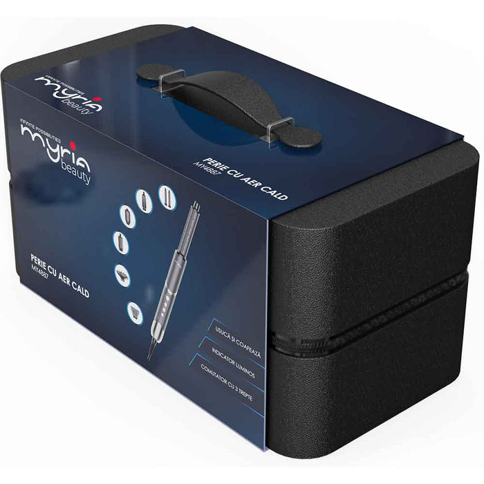 Perie cu aer cald MYRIA MY4887, 1300W, 3 trepte temperatura, gri WALTI
