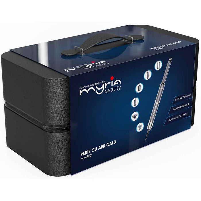 Perie cu aer cald MYRIA MY4887, 1300W, 3 trepte temperatura, gri WALTI