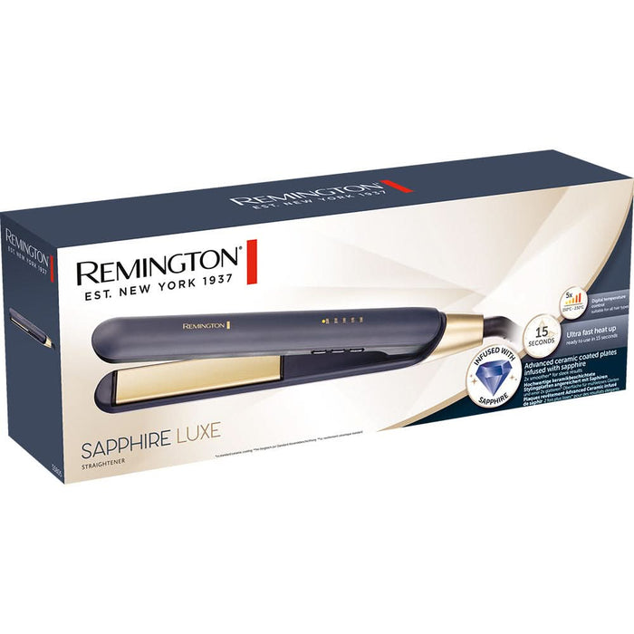 Placa de indreptat parul REMINGTON Sapphire Luxe S5805, 230 grade, invelis ceramic, albastru WALTI