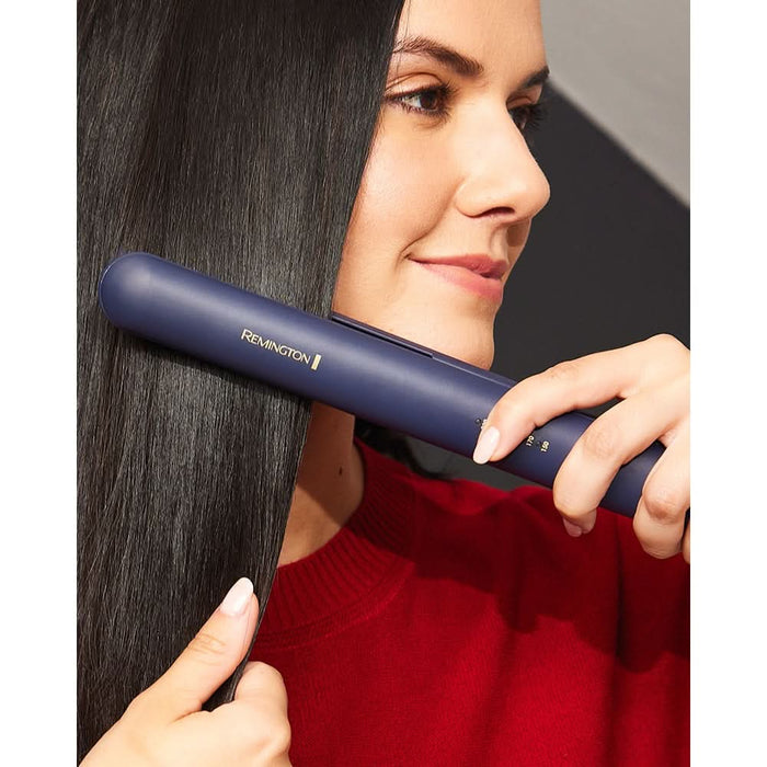Placa de indreptat parul REMINGTON Sapphire Luxe S5805, 230 grade, invelis ceramic, albastru WALTI