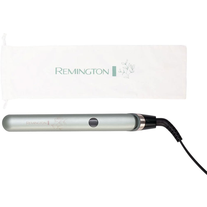 Placa de indreptat parul REMINGTON Botanicals S5860, 230 grade, LCD, invelis ceramic, verde fosforescent WALTI