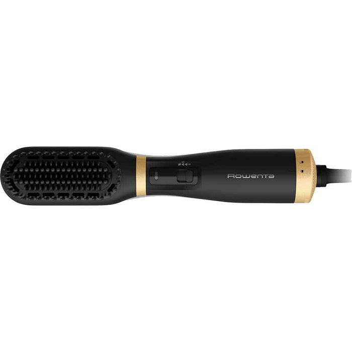 Perie cu aer cald ROWENTA Powerstraight UB5920F0, 500W, 3 trepte de temperatura, Invelis Ceramic, negru-auriu WALTI
