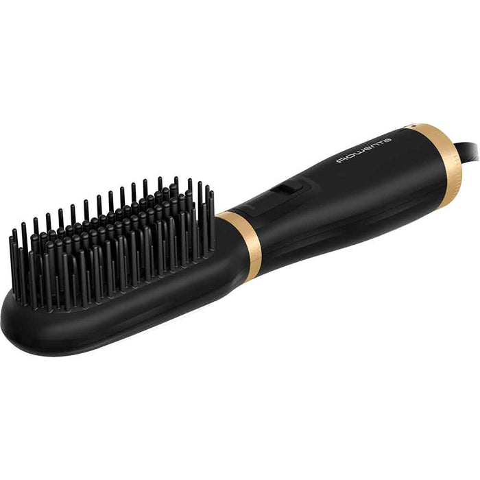 Perie cu aer cald ROWENTA Powerstraight UB5920F0, 500W, 3 trepte de temperatura, Invelis Ceramic, negru-auriu WALTI