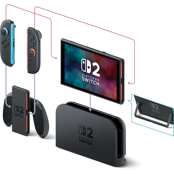 Consola NINTENDO Switch 2, Joy-Con Light Red/Light Blue + Mario Kart World WALTI