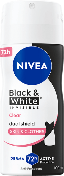 NIVEA Deodorant spray B&W Clear, 100 ml WALTI