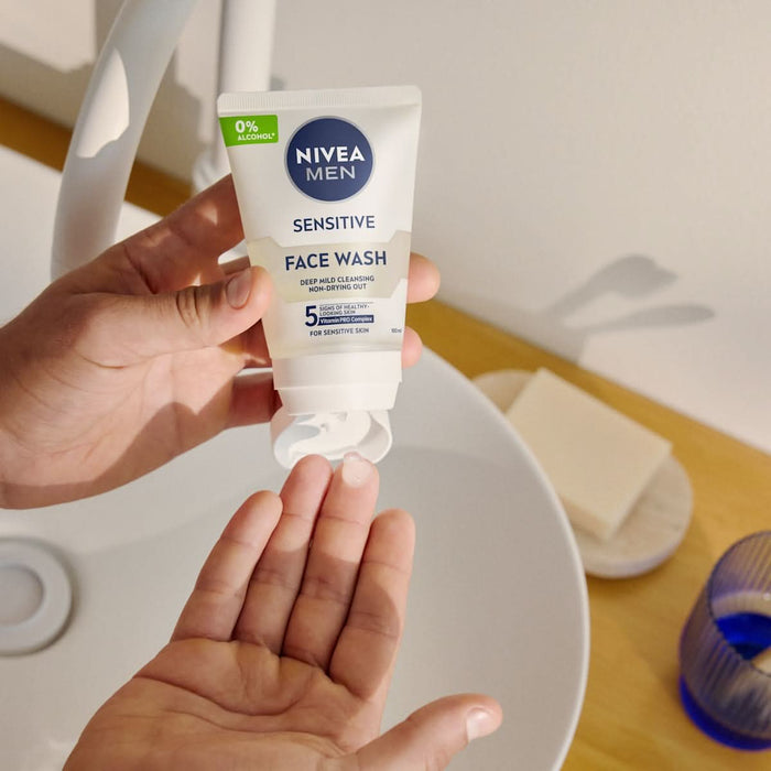 NIVEA MEN Gel de curățare față Sensitive, 100 ml WALTI