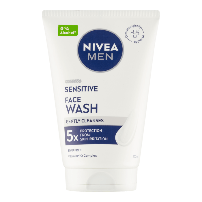 NIVEA MEN Gel de curățare față Sensitive, 100 ml WALTI