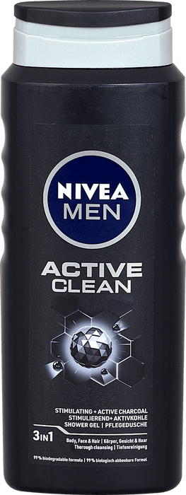 NIVEA MEN Gel de duș Active Clean, 500 ml WALTI