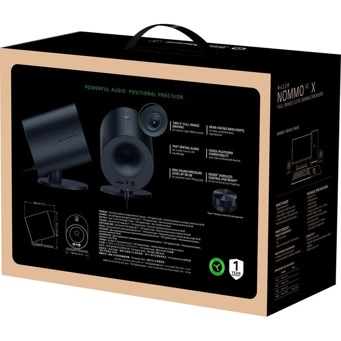 Boxe RAZER Nommo V2 X, 2.0, Bluetooth, negru WALTI