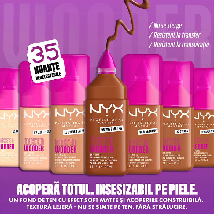 NYX PROFESSIONAL MAKEUP Fond de ten Make 'EM Wonder Fair, 0,041 Kg WALTI