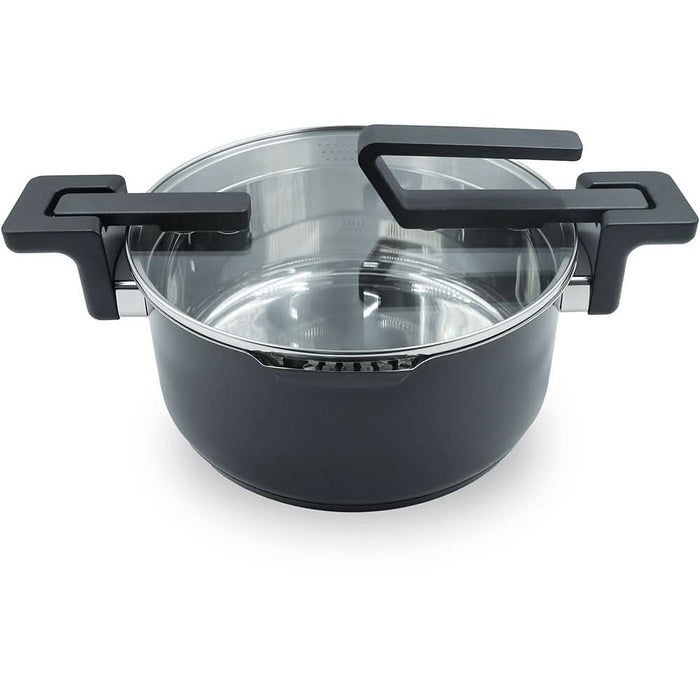 Oala MYRIA MC4023, 4.93l, 24cm, otel inoxidabil, negru WALTI