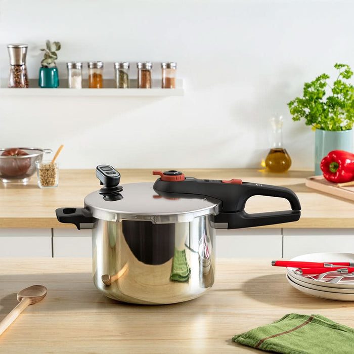 Oala sub presiune TEFAL Secure Chrono P2590701, 6l, inox, argintiu WALTI