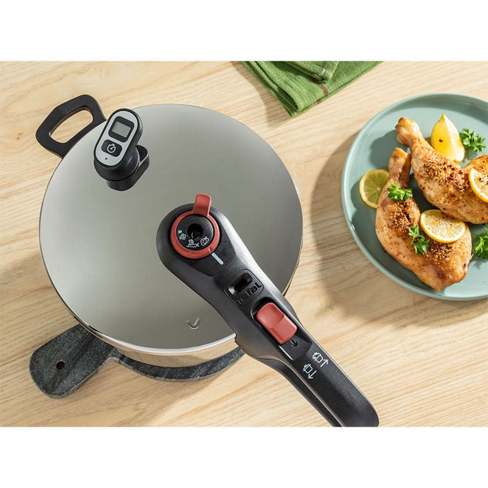 Oala sub presiune TEFAL Secure Chrono P2590701, 6l, inox, argintiu WALTI