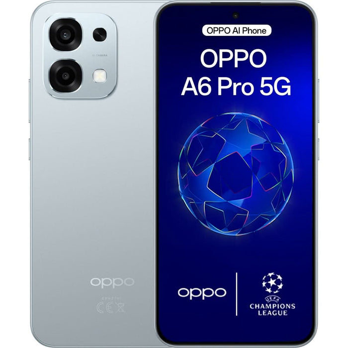 Telefon OPPO A6 Pro 5G, 256GB, 8GB RAM, Dual SIM, Lunar Titanium - WALTI WALTI