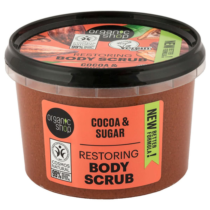 organic shop Scrub de corp cu zahăr și cacao, 250 ml WALTI