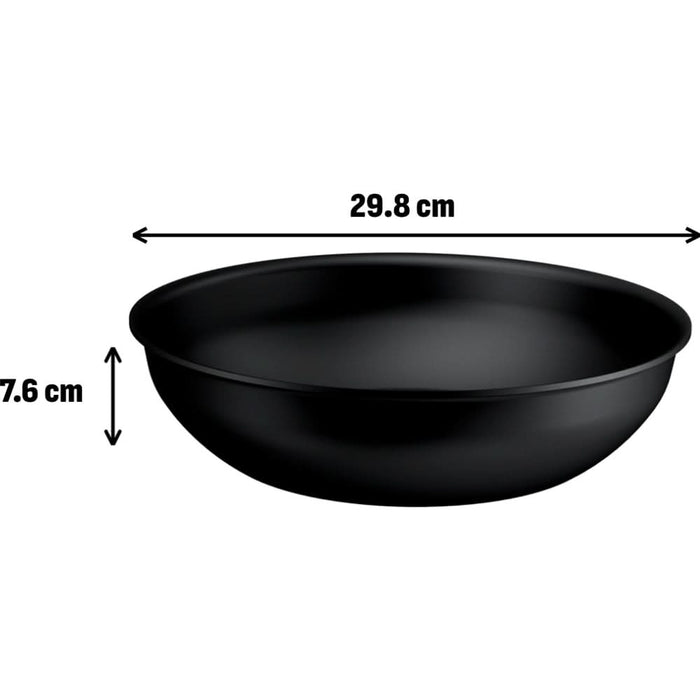 Tigaie Wok TEFAL Ingenio Excellence+ P0001924, 28 cm, aluminiu, negru WALTI