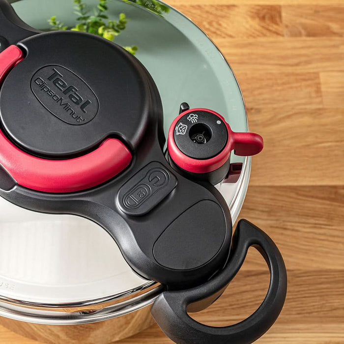 Oala sub presiune TEFAL Clipsominut Easy, 9l, inox, argintiu WALTI