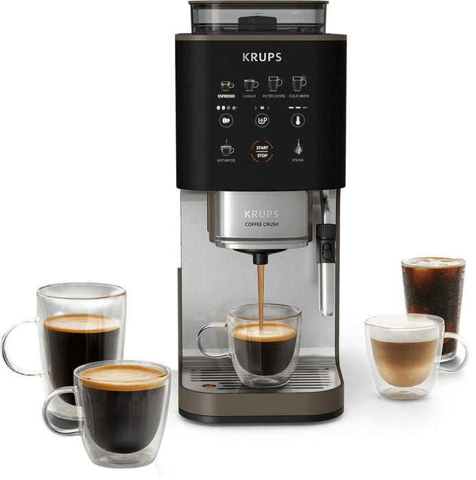 Espressor semi-automat KRUPS Coffee Crush Experience SA403BE0, 1.8l, 1350W, 15 bar, bej-negru WALTI