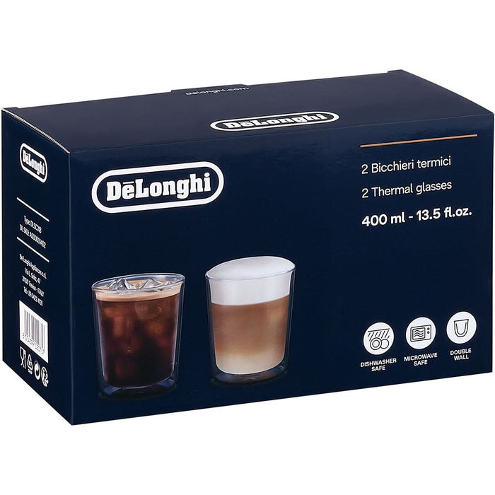 Set pahare cafea DELONGHI DLSC318, 2 piese, 400 ml, sticla WALTI