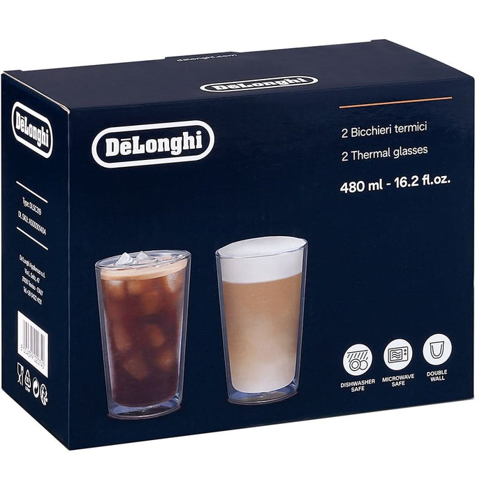 Set pahare cafea DELONGHI DLSC319, 2 piese, 480 ml, sticla WALTI