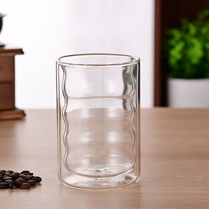 Set pahare perete dublu MYRIA MC4047, 4 piese, 350 ml, sticla WALTI