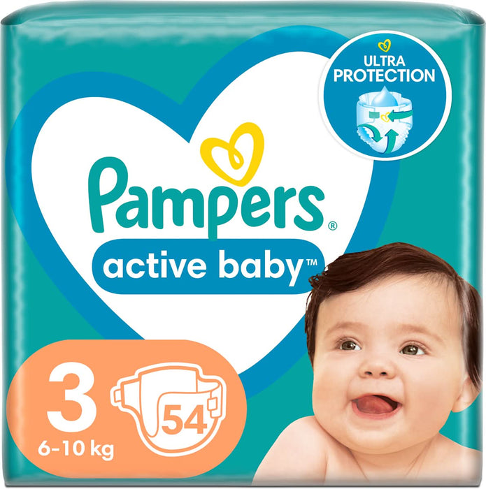 Pampers active baby Scutece numărul 3, 6-10kg, 54 buc WALTI