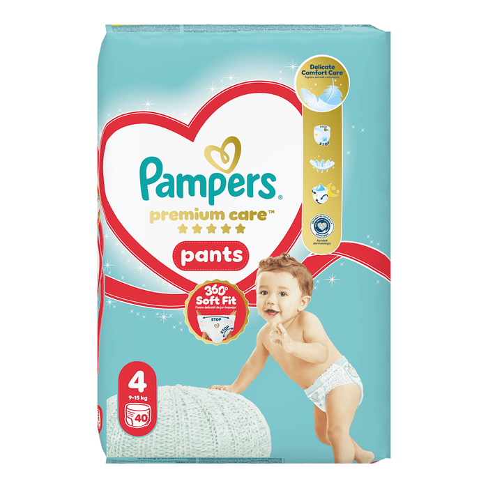 Pampers Premium Care Scutece chiloţel numărul 4, 8-14 kg, 40 buc WALTI