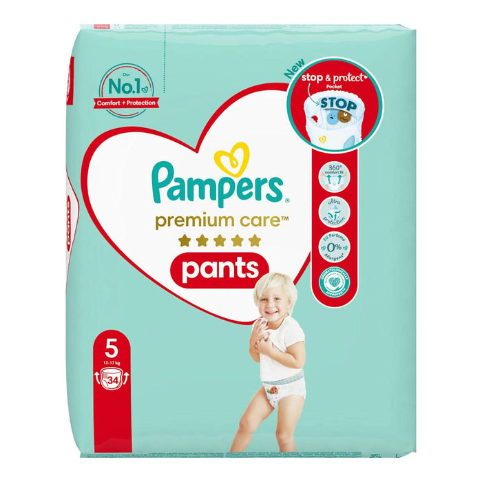 Pampers Premium Care Scutece chiloţel numărul 5, 12-17 kg, 34 buc WALTI