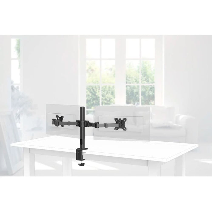Suport monitor birou HAMA Full Motion 118494, 13-35", 2 monitoare, reglabil, 15Kg WALTI