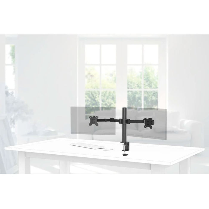 Suport monitor birou HAMA Full Motion 118494, 13-35", 2 monitoare, reglabil, 15Kg WALTI