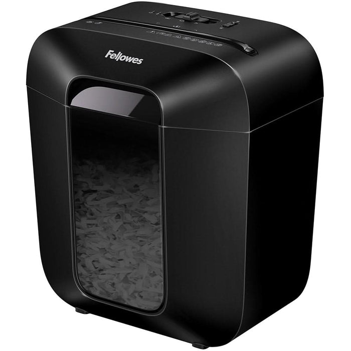 Distrugator documente manual FELLOWES Powershred LX25, 6 coli, 11.5l, Cross-Cut, negru WALTI