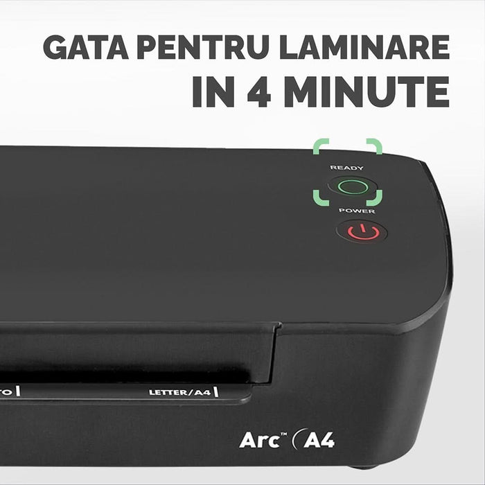 Laminator FELLOWES Arc, A4, negru WALTI