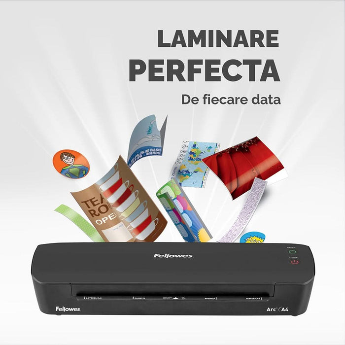 Laminator FELLOWES Arc, A4, negru WALTI