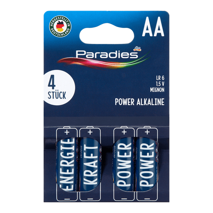 Paradies Baterii alcaline AA, LR 6, 15 V, 4 buc - WALTI WALTI