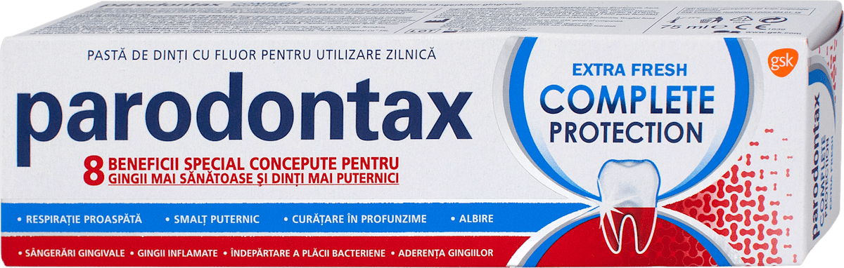 parodontax Pastă de dinți Complet Protection Extra Fresh, 75 ml WALTI