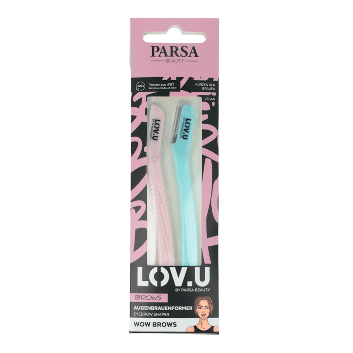 PARSA BEAUTY LOV.U trimmer pentru sprâncene și față, 2 buc WALTI
