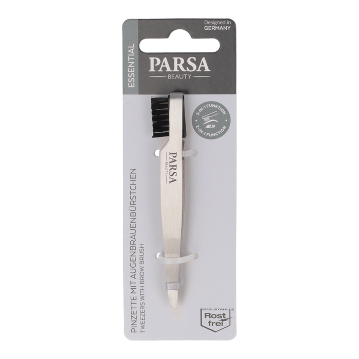PARSA BEAUTY Pensetă cu perie de sprâncene, 1 buc WALTI