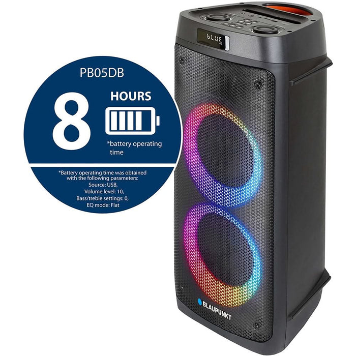 Boxa portabila BLAUPUNKT PB05DB, 500W, Bluetooth, FM, negru WALTI