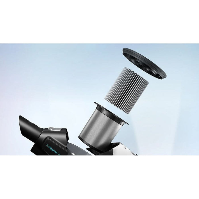 Aspirator vertical 2in1 BOSCH Unlimited 7 ProHygienic Aqua BCS71HYG3, 0.3l, 18V, autonomie max 40 min, alb-negru WALTI