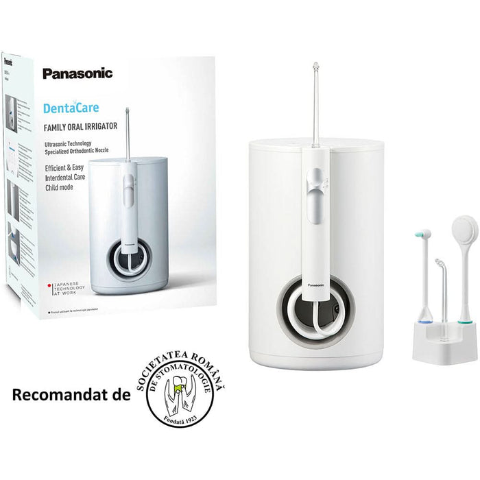 Irigator bucal PANASONIC EW1614W503, 10 viteze, 4 capete, 600ml, alb WALTI