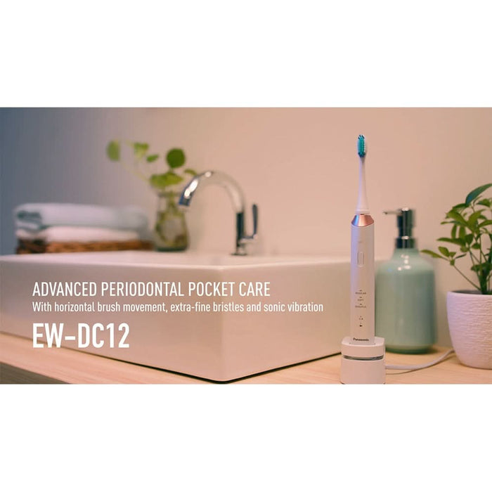 Periuta de dinti electrica PANASONIC EW-DC12-W503, 31.000 miscari/min, 3 programe, 1 capat, alb WALTI