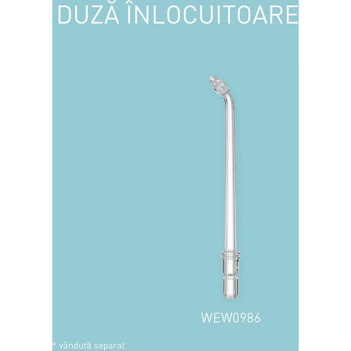 Irigator bucal PANASONIC Ultrasonic EW-DJ66-W303, 5 viteze, 2 capete, 200 ml, alb WALTI