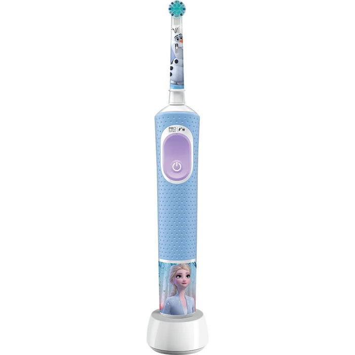 Periuta de dinti electrica copii ORAL-B Pro Kids Frozen, 7600 miscari/min, Curatare 2D, 2 programe, 1 capat, albastru WALTI