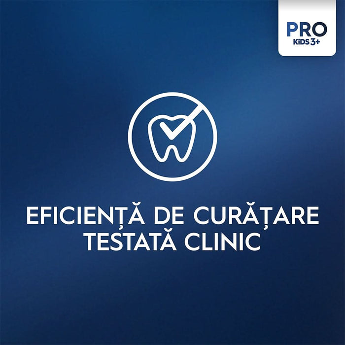 Periuta de dinti electrica copii ORAL-B Pro Kids Frozen, 7600 miscari/min, Curatare 2D, 2 programe, 1 capat, albastru - WALTI WALTI