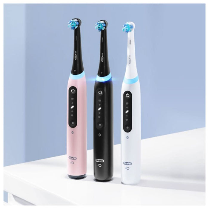 Periuta de dinti electrica ORAL-B iO5, Bluetooth, 40000 miscari/min, Curatare 3D, 5 programe, 1 capat, roz WALTI