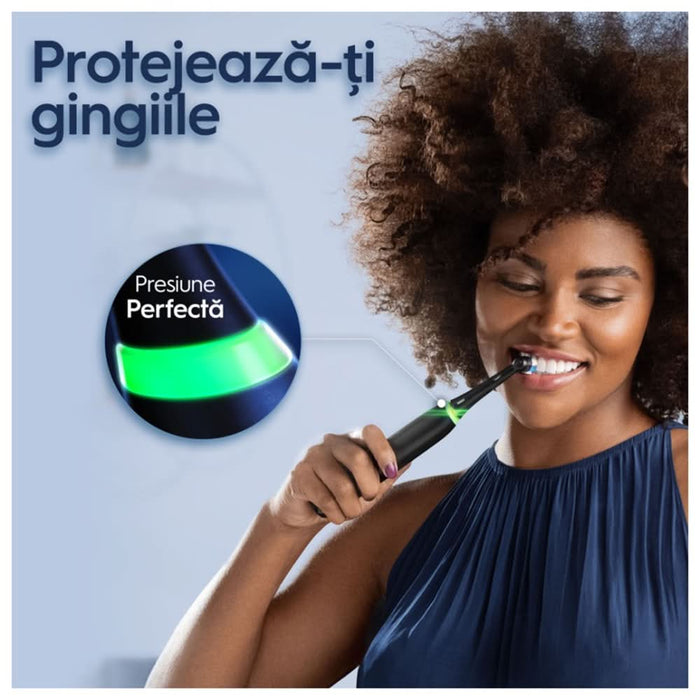 Periuta de dinti electrica ORAL-B iO5, Bluetooth, 40000 miscari/min, Curatare 3D, 5 programe, 1 capat, negru WALTI