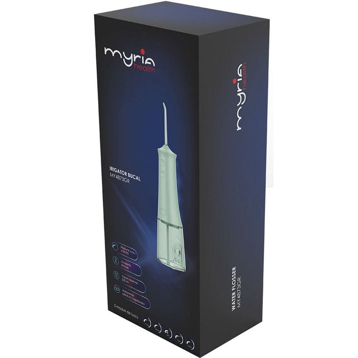 Irigator bucal MYRIA MY4873GR, 5 viteze, 2 capete, 220ml, verde WALTI