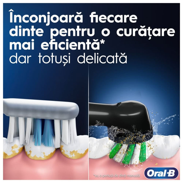 Periuta de dinti electrica ORAL-B Pro 1, 20000 pulsatii/min, Curatare 3D, Timer, 3 programe, 1 capat, negru WALTI