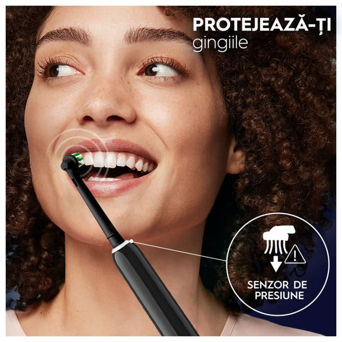Periuta de dinti electrica ORAL-B Pro 1, 20000 pulsatii/min, Curatare 3D, Timer, 3 programe, 1 capat, negru WALTI