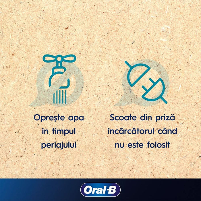 Periuta de dinti electrica ORAL-B Vitality PRO, 7600 miscari/min, Curatare 2D, 3 programe, 1 capat, albastru - WALTI WALTI